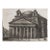 Antique Architectural Etching of the Pantheon by Luigi Rossini Dated 1820 For Sale
