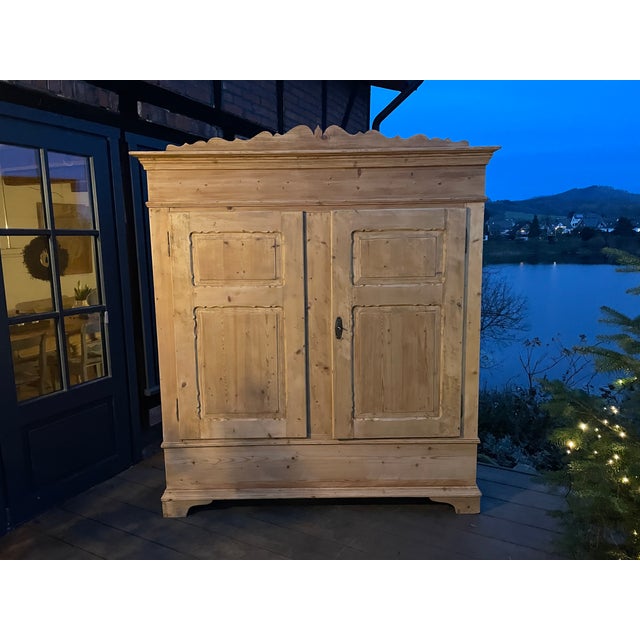 Antique Fir Wardrobe, 1890s For Sale - Image 6 of 17