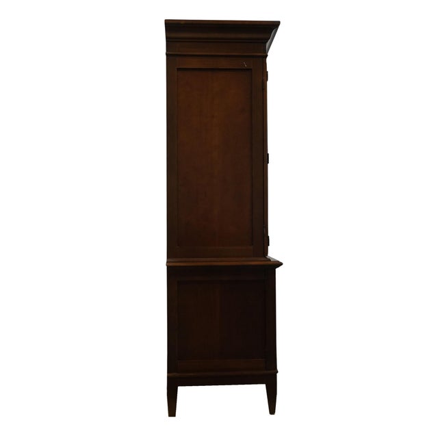 Late 20th Century Hooker Furniture Solid Cherry Contemporary Traditional Style 61" Entertainment Center / Media Cabinet For Sale - Image 13 of 13