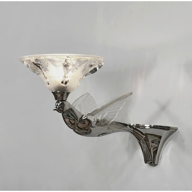 1930s French Art Deco Wall Sconces by Boris Lacroix 1930s France - A Pair For Sale - Image 5 of 14