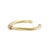 Modern David Yurman Cablespira X 14k Yellow Gold 6mm Ct Diamond Cuff Bangle Bracelet For Sale - Image 3 of 8