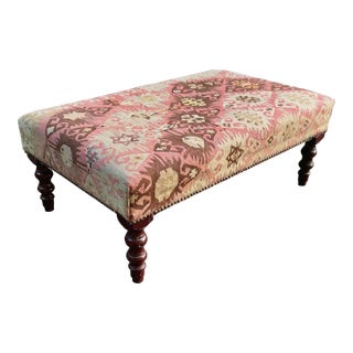 George Smith Kilim Ottoman For Sale