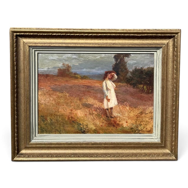 Humberto Volpato, Impressionist Composition, 1890s, Oil on Canvas For Sale - Image 8 of 8