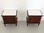 Paolo Buffa Black Walnut Nightstands with Marble Tops attributed to Paolo Buffa, 1950s, Set of 2 For Sale - Image 4 of 14