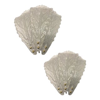Large Murano Glass Sconces, 1970s, Set of 2 For Sale
