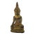Thai Gold Lacquered Bronze Ratanakosin Miniature Seated Buddha Figurine For Sale