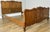 Vintage Louis XVI French Oak Double Bed Frame with Carved Headboard For Sale - Image 3 of 13