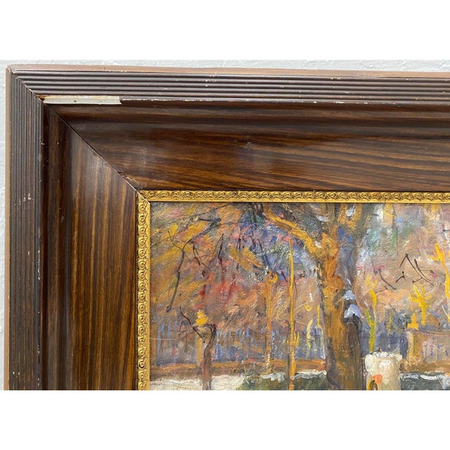 Early 20th Century Impressionist Street Scene by Joseph Louis Lamberton For Sale In San Francisco - Image 6 of 8