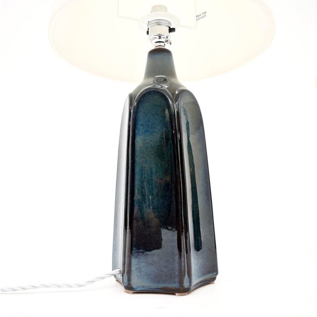 Vintage Danish Ceramic Table Lamps by Einar Johansen for Soholm, 1960, Set of 2 For Sale - Image 6 of 11