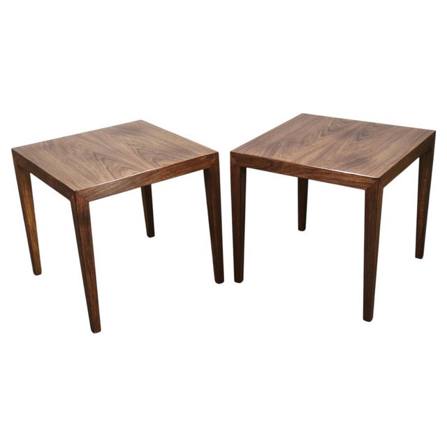 Side Tables by Severin Hansen for Haslev Møbelfabrik, 1960s, Set of 2 For Sale - Image 11 of 11