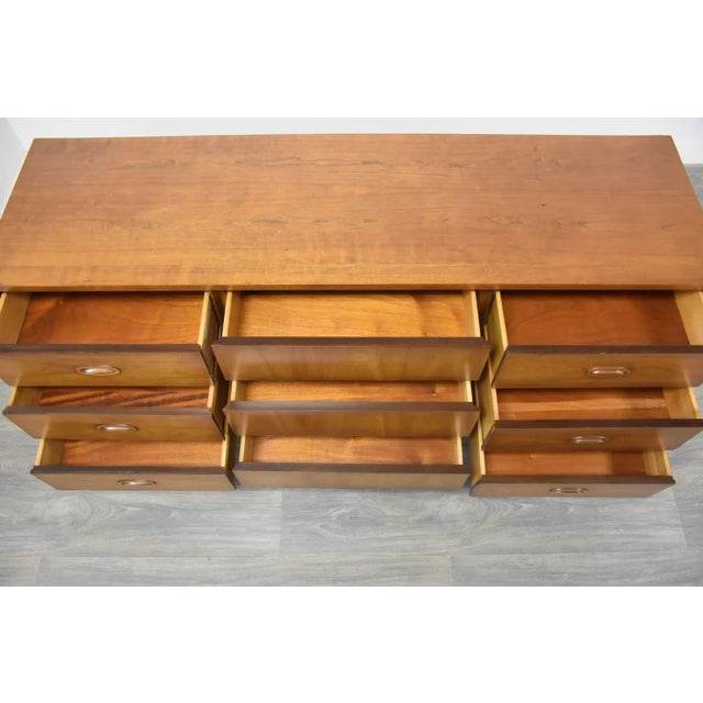 Mid Century Cherry Dresser by Dixie Furniture For Sale - Image 9 of 11