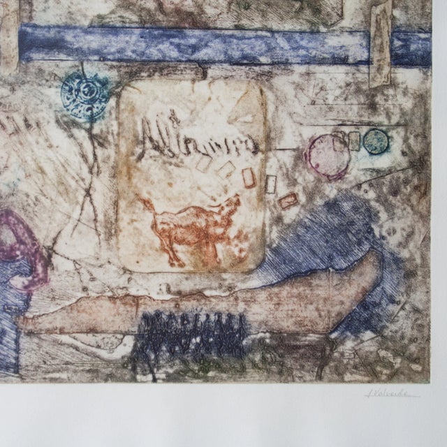 Alberto Valverde Travieso, Engraving on Paper, Spain, 1960s For Sale - Image 4 of 7