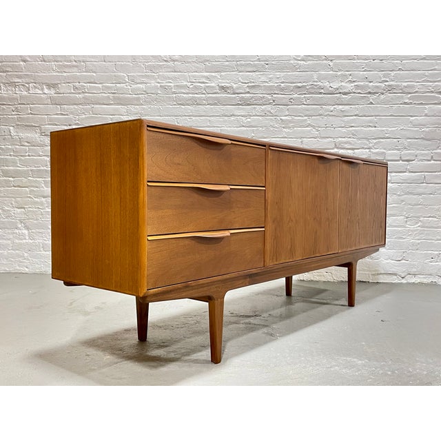 Funky Sculptural Mid Century Modern Styled Credenza | Teak Media Stand | Handmade Sideboard For Sale - Image 9 of 13