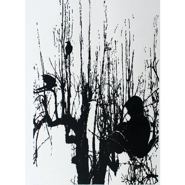 Early 21st Century Jolanta Babicz, Birds, 2013, Linocut For Sale - Image 5 of 5