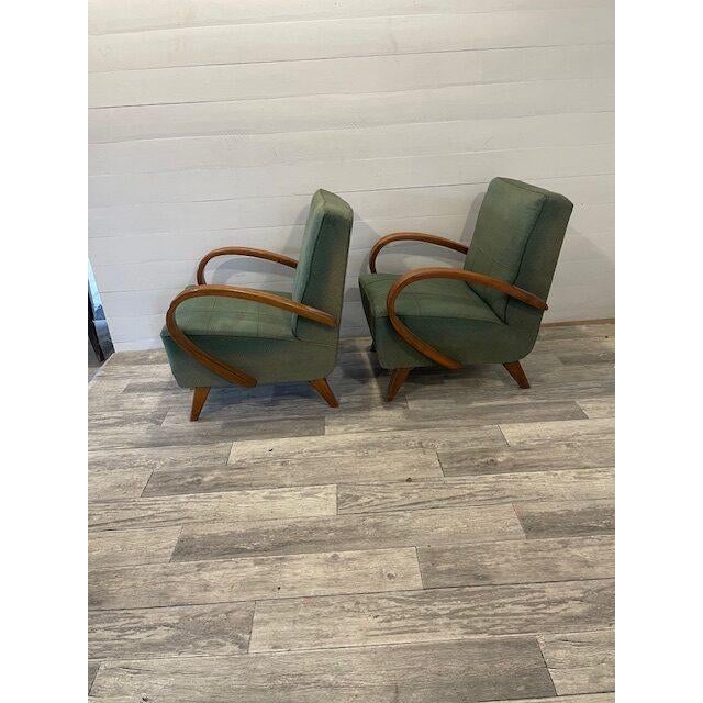 Art Deco Model C Mad-Man Relax Chairs from Jidrich Halabala, 1930s For Sale - Image 4 of 6