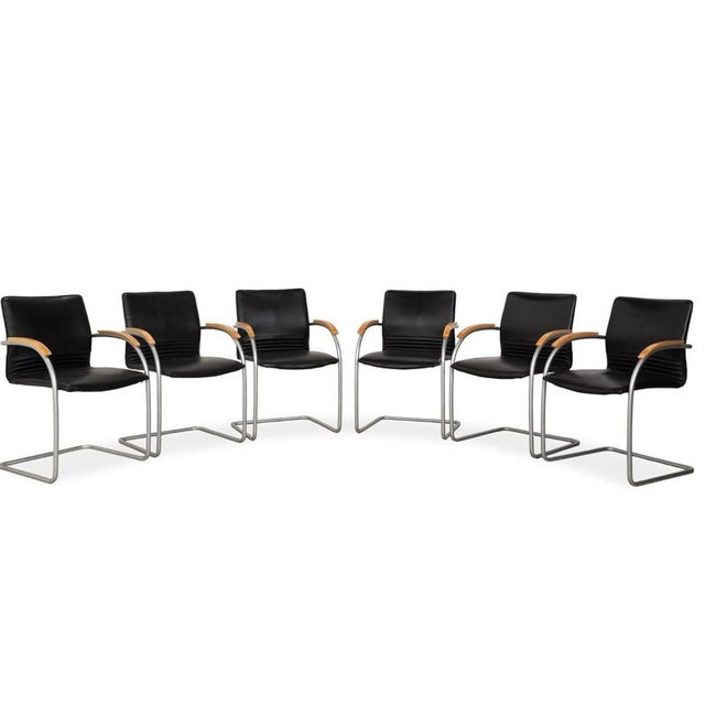 S 79 Leather Chairs from Thonet, Set of 6 For Sale - Image 15 of 15