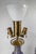 19th Century Pair of Bohemian Cameo Glass Table Lamp Vases With Greek Key Design in Blue For Sale - Image 15 of 16