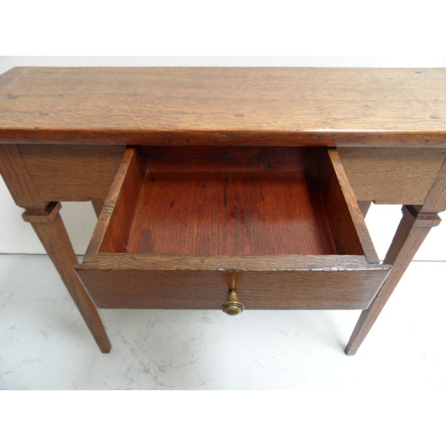 Side Table in Oak For Sale - Image 4 of 11