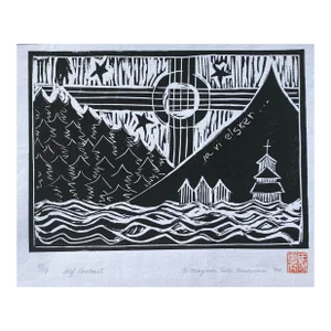 1994 Marjorie Talle Merriman Contemproary Woodblock