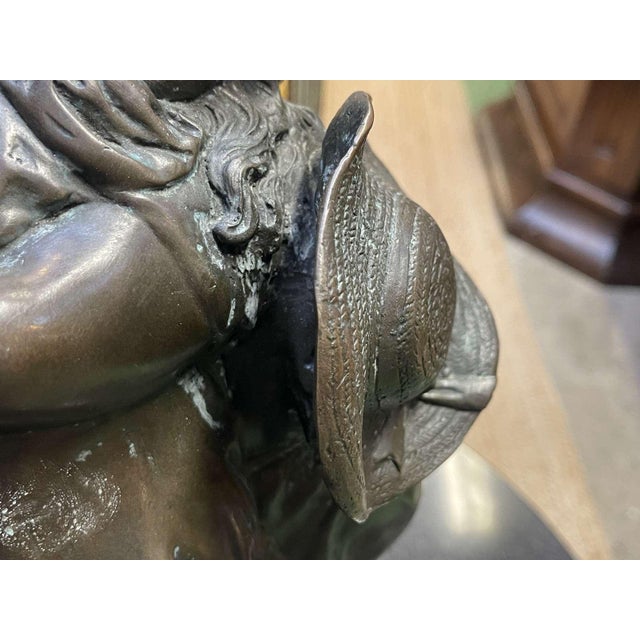 Metal Bronze Depicting Two Children by Moreau, 20th Century For Sale - Image 7 of 16