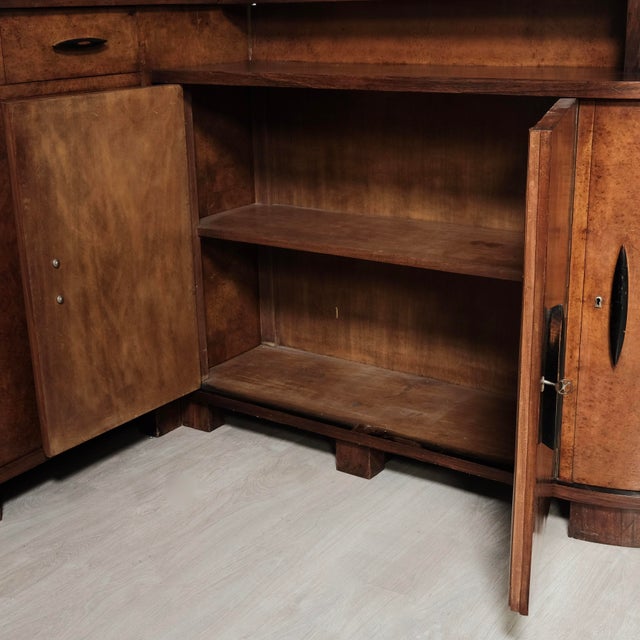 Vintage Rationalist Wooden Corner Sideboard, 1940s, Set of 2 For Sale - Image 14 of 18