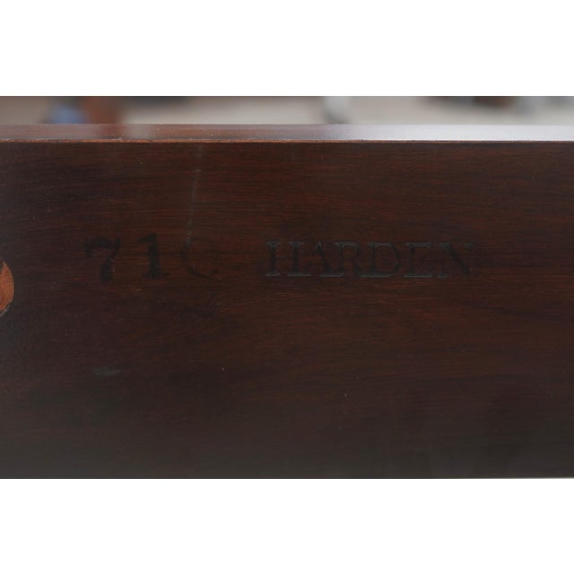 Harden Cherry King-Size Rice Carved Pencil Post Poster Bed For Sale - Image 17 of 17