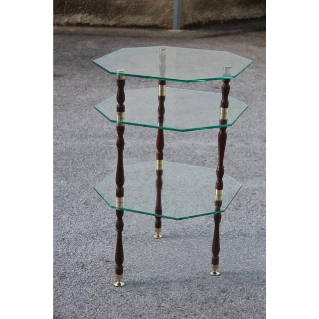 Mid-Century Glass & Brass Coffee Table, 1960s For Sale - Image 12 of 12