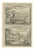 Pieter Mortier, Naaman Healed in the Jordan and Famine in Samaria, Pieter 1700, Engraving For Sale