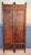 Beautiful antique 2-panel wooden folding screen with hand-painted leaf motif and a warm, richly aged finish. The panels...