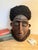 Vintage - mask. Carved wood and animal hide. The, Dept. of Antiquities of Nigeria, tag was used from some where between...