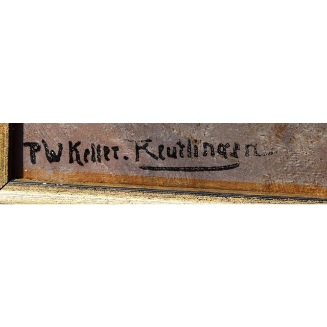 Paul Wilhelm Keller-Reutlingen, Paul Wilhelm Keller-Reutlingen, Gemälde, Landschaft (Dachau), um 1890-1900, Framed For Sale - Image 6 of 8