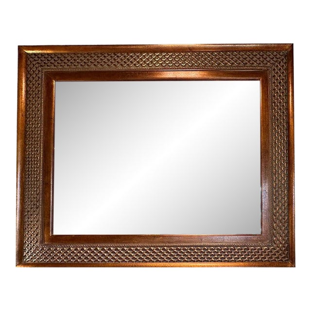 Large Gold Ornate Mirror For Sale