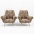Metal Mid-Century Modern Italian Armchairs in the style of Gigi Radice, 1950, Set of 2 For Sale - Image 7 of 11