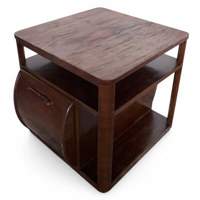 Brown Art Deco Walnut Drinks Cabinet by Incorporall, 1930s For Sale - Image 8 of 11