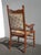 Vintage Oak Cane French Country Arm Chair W Tapestry Backrest Fabric For Sale - Image 12 of 12