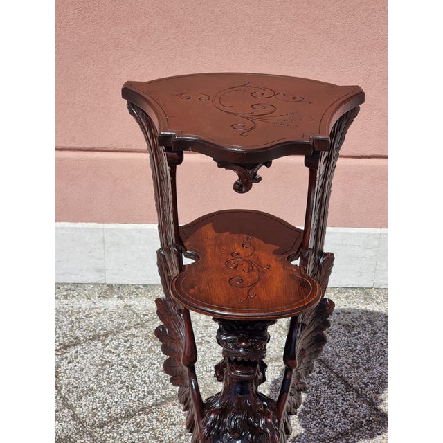 Carved Vase Holder in the style of Gabriele Viardot, Early 20th Century For Sale - Image 6 of 8