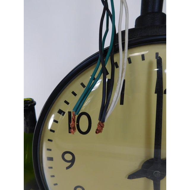 Vintage Simplex Double Faced Ceiling Mounted School Clock Chairish