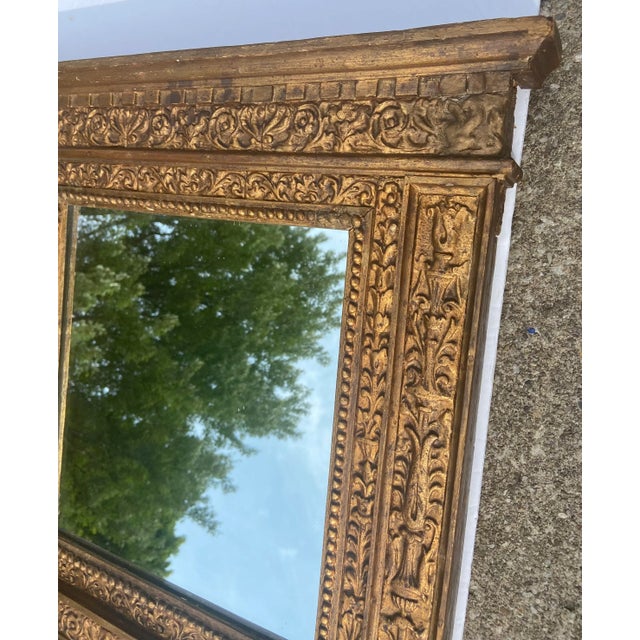 19th Century Carved Giltwood Rococo Style Mirror Louis Philippe style Ornate design Appears to be made of wood ,gesso &...