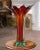 Mid-Century Italian Pulled-Feather Glass Vase Attributed to Murano For Sale - Image 4 of 8