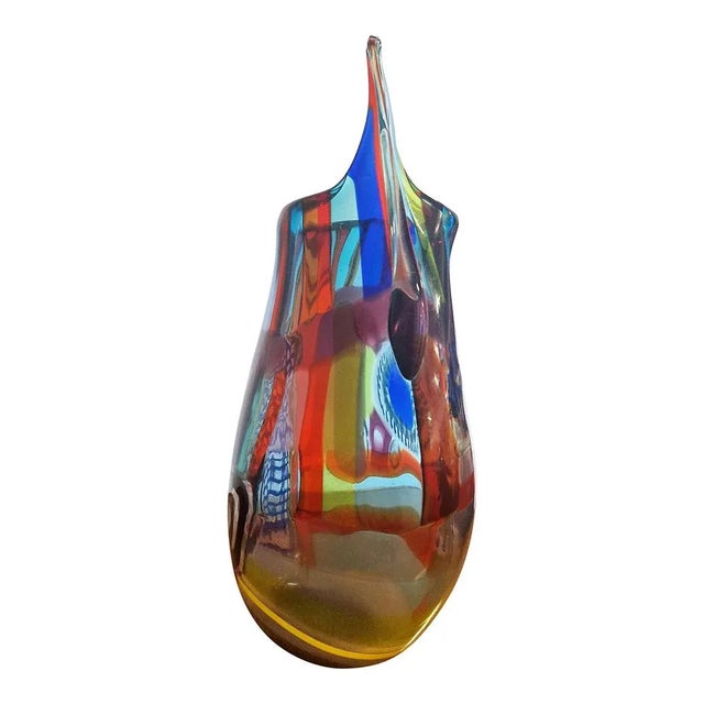 Murano Glass Vase, 1980s For Sale - Image 8 of 12