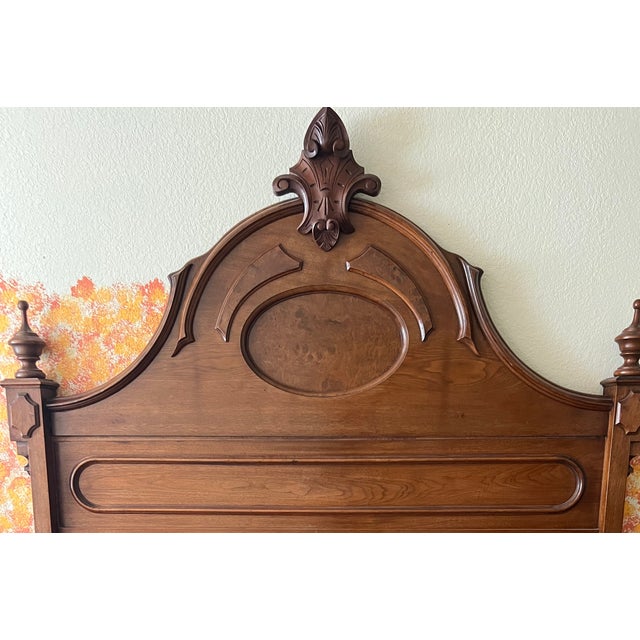 Late 19th Century Renaissance Revival Double Bed For Sale In Austin - Image 6 of 9
