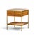 Paul McCobb for Calvin Irwin Group Model 8714 Mid Century Bleached Mahogany, Cane, Brass and Travertine Nightstand - Pair For Sale - Image 9 of 13