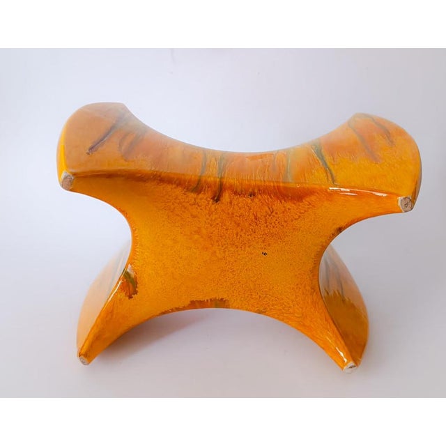 Elio Schiavon Brutalist Ceramic Vase by Elio Schiavon for Bertoncello, 1970s For Sale - Image 4 of 9