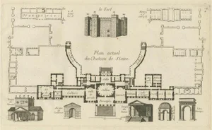 Le Rouge, The Stowe House in Stowe, Buckinghamshire, England, 1785, Print