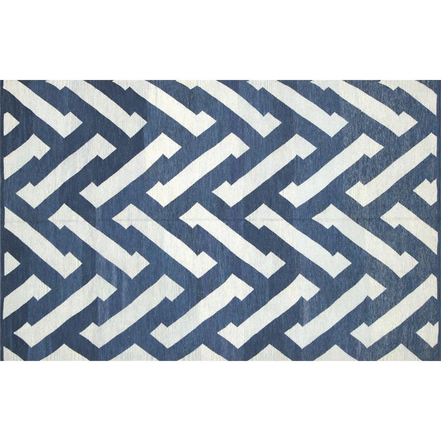 2000 - 2009 Contemporary Egyptian Kilim Rug For Sale - Image 5 of 5