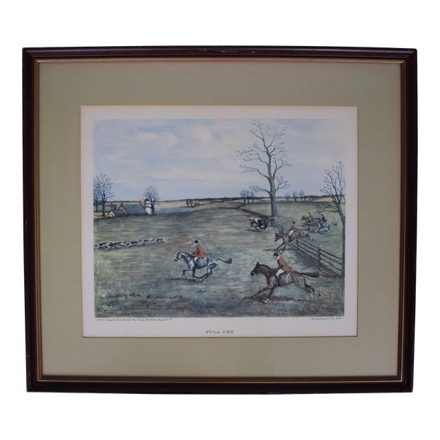 Edward S. Voss "Full Cry" Fox-Hunt Monkton, MD 1951 For Sale