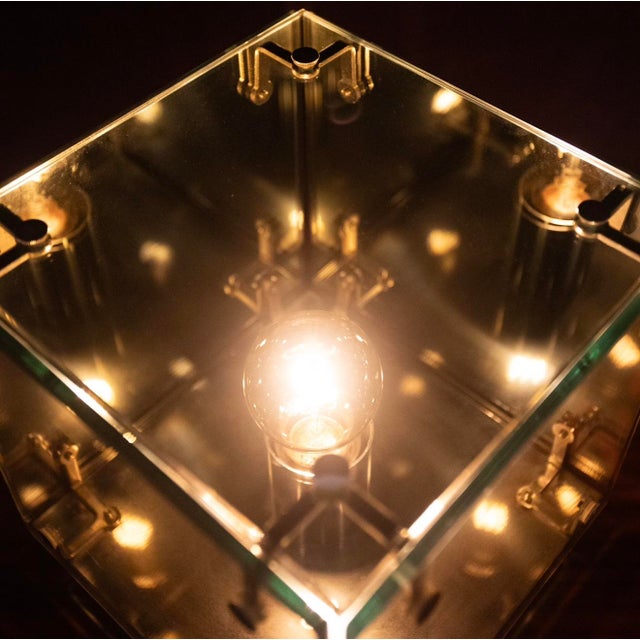 Italian Prisma Glass and Mirrored Table Lamps by Studio A.R.D.I.T.I for Sormani, 1970s, Set of 2 For Sale - Image 17 of 18