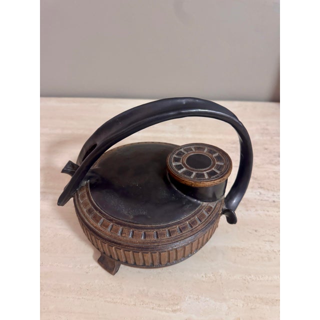 Vintage Sculptural Artisan Studio Pottery Teapot Description: Found in a South Florida estate, this vintage studio pottery...