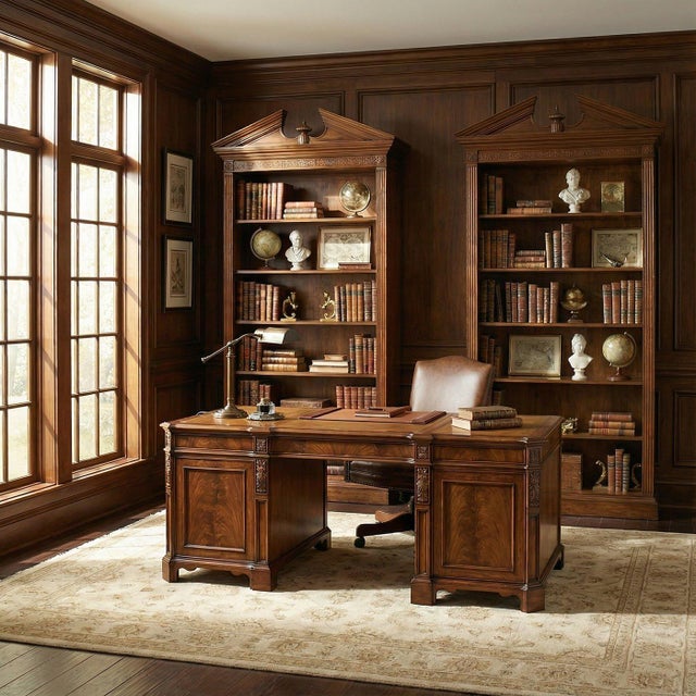 Traditional George II Walnut Architectural Open Bookcase For Sale - Image 3 of 5