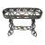 Vintage French Art Nouveau Style Heavy Wrought Iron Garden Planter Plant Stand For Sale